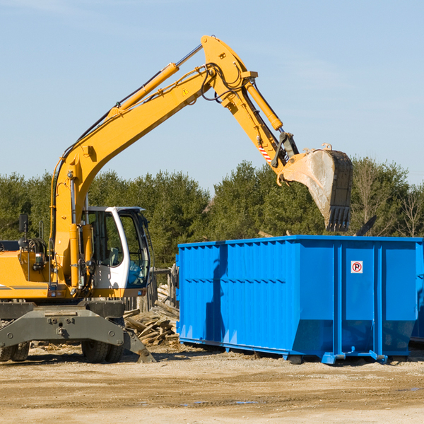 are there any restrictions on where a residential dumpster can be placed in Mount Carmel Illinois